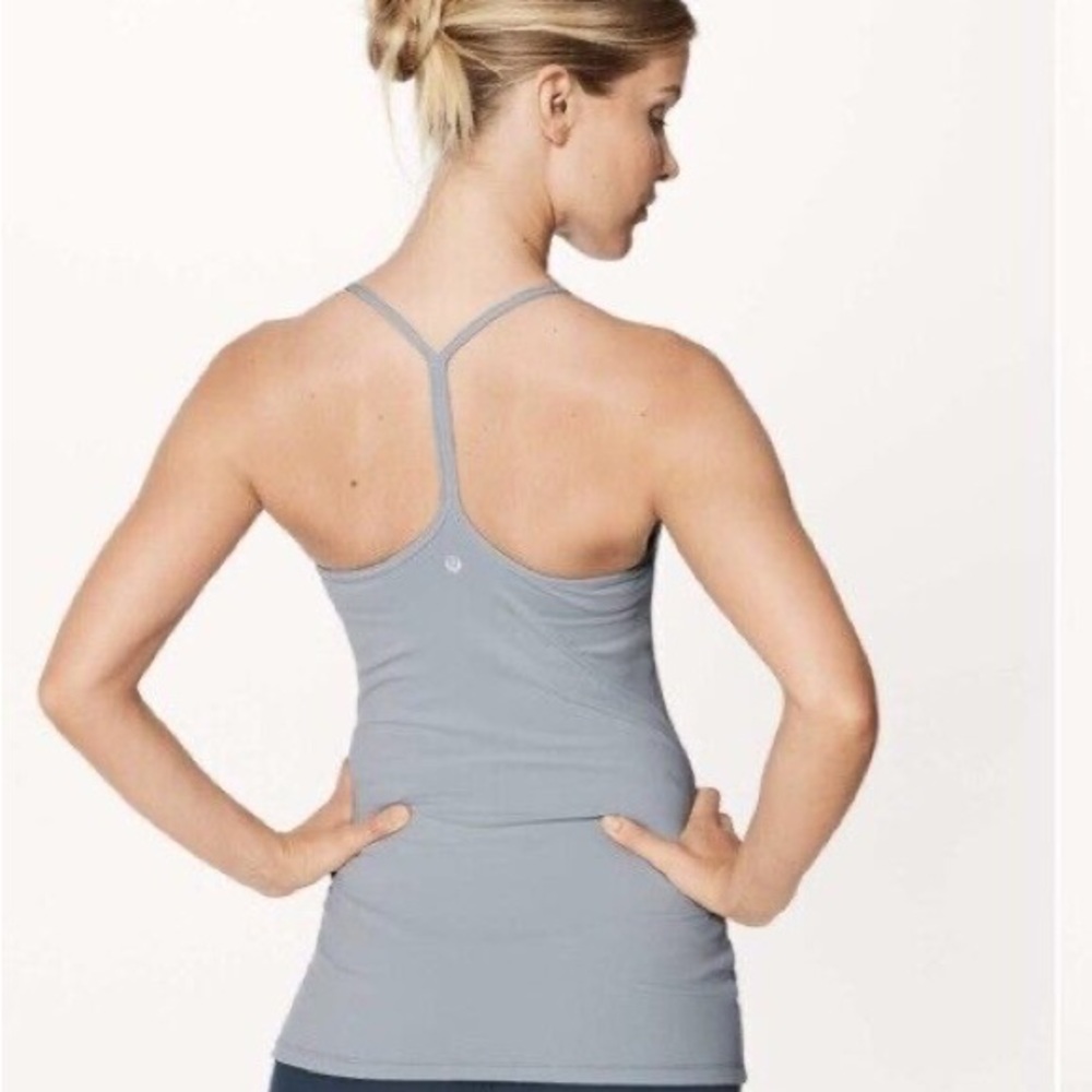 Lululemon power pose tank in light blue